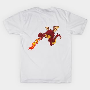 Fire breathing Dragon cartoon T-Shirt